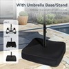 PHI VILLA 15ft Large Patio Umbrellas with Base, Outdoor Double-Sided