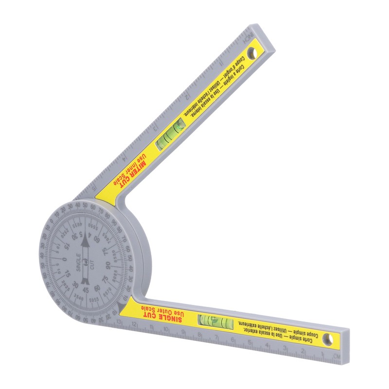 Miter Saw Protractor ABS Angle Measurement Finder Gauge 360 Degree