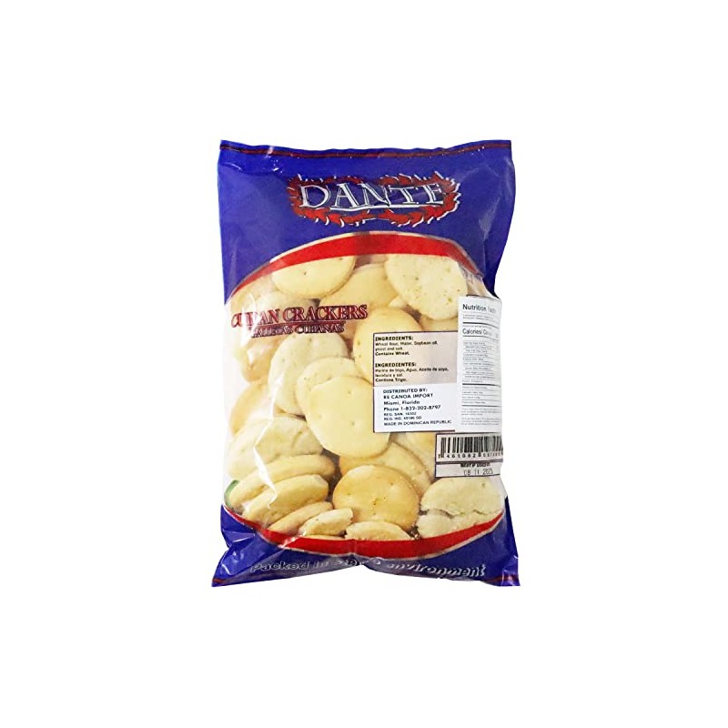 Dante Crackers Cuban Galletas Cubanas 8 oz (226 gr)