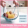 Silicone steamer, foldable design, suitable for vegetables-instant pot, reusable, non-stick,