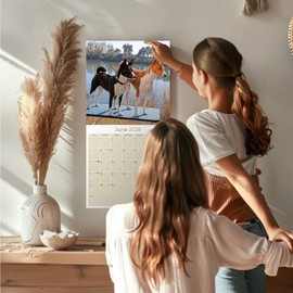 2025 2026 Basenji Calendar - Dog Breed Monthly Wall Calendar - 12" x 24" Open - Thick No-Bleed Paper - Giftable - Academic Teacher's Planner Calendar Organizing & Planning - Made in USA