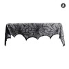 Black Lace Spider Web Mantel Scarf for Halloween – 18