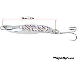 LimCryspp Bait, Fishing Hook, Trout Bait, Bass Bait, 5-Piece Box, Suitable for All Kinds of Waters, Suitable for Many Kinds of Fish, Fish Scoop Bait (Colored)