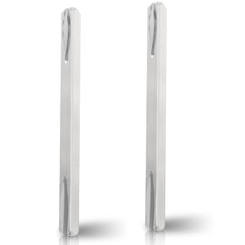 Pack of 2 Door Handle Spindle Rod, 8 mm x 160 mm Square Pin, Door Fitting, Square Pin, Galvanised Steel Replacement Square Pin, Fixing Pin, Door Handle, Steel Spindle Bar, Solid Steel