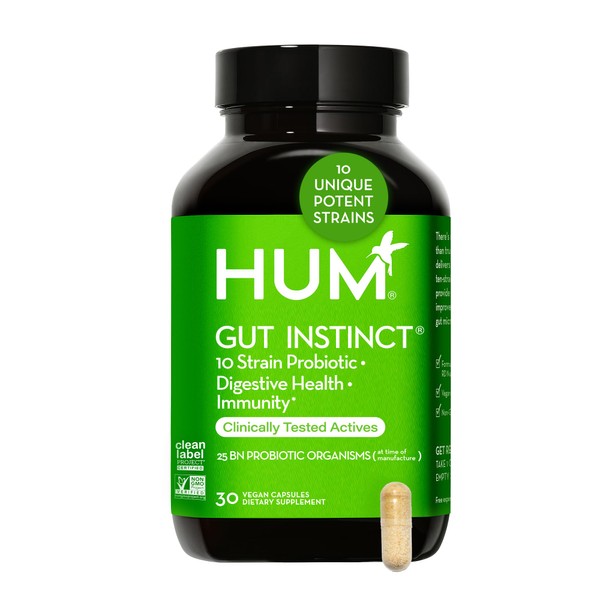 HUM HUM Gut Instinct (30-Day Supply) - Daily Probiotics for
