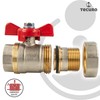 tecuro Ball Valve with Screw Connection G 1/2 Inch x