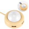 USB Hub Splitter Adapter 4 Port MultiFunction LED Light TypeC