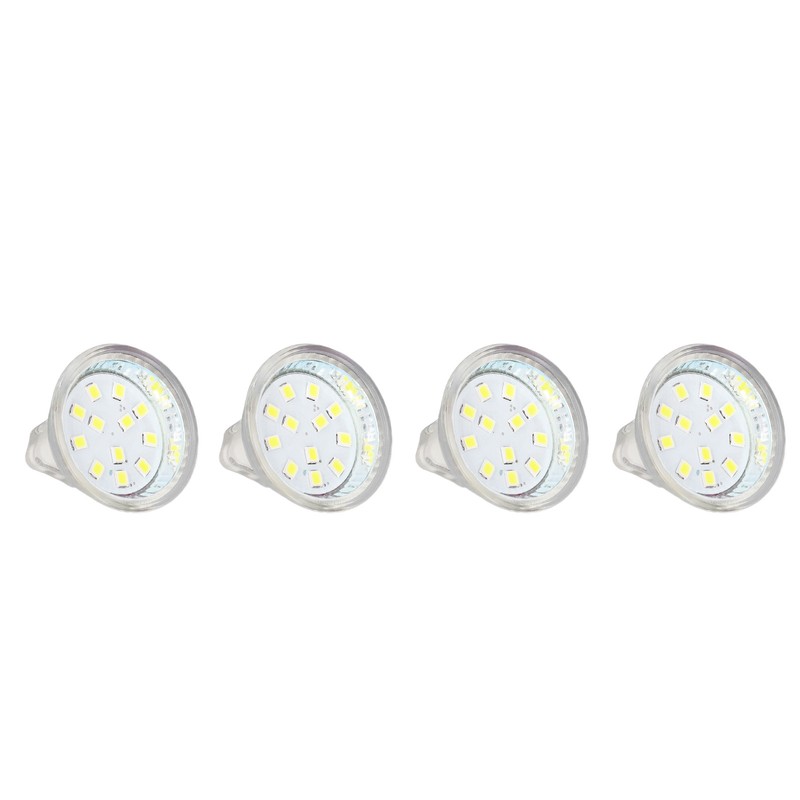 4PCS MR11 12LED Light Bulb 2W 300LM Spot Light Bulb