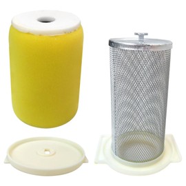 BGEHHCY Air Filter & Guide & END CAP Kit For Yamaha Big Bear 350 Moto-4 250 350, for Timberwolf 250 YFB250 1987-2000, for Kodiak 400 YFM400FW 1993-1999