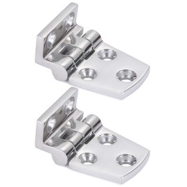 9Tong Heavy Duty Boots Hinge Cabinet Deck Cabinet Boat Hinge Steel Highly Polished Marine Hinge Hatch Offset Short Side SUS316 1.51 Inch x 2.12 Inch 2 Pieces