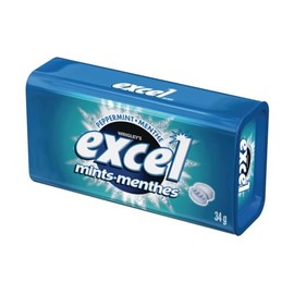 Excel Mints Peppermint, 34gm Tin, 8 Count