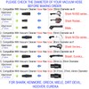 Universal Vacuum Hose Adapter Kit Reducer Attachment Set Converter from