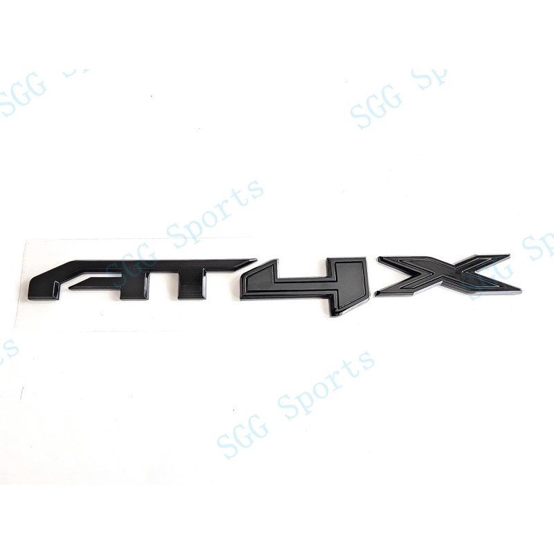 GMC 1PC Gloss Black Rear Tailgate AT4X Emblems Badge Fit