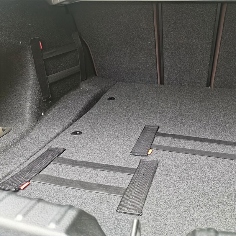 2Pcs Trunk Organizer, High-Elasticity Velcro Cargo Organizer, Large And Small