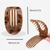 LSTKLY Flat Hair Claw Clips for Women Round Lay Down