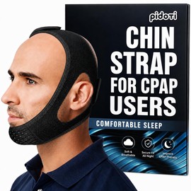PIDOTI Correa de barbilla para usuarios de CPAP  Soporte bucal cómodo para fomentar la respiración nasal con la boca cerrada para hombres y mujeres...