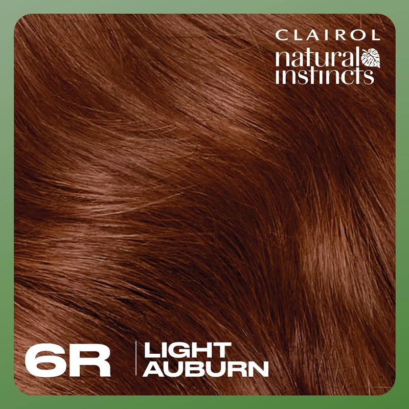 Clairol Natural Instincts Demi-Permanent Hair Dye, 6R Light Auburn Hair