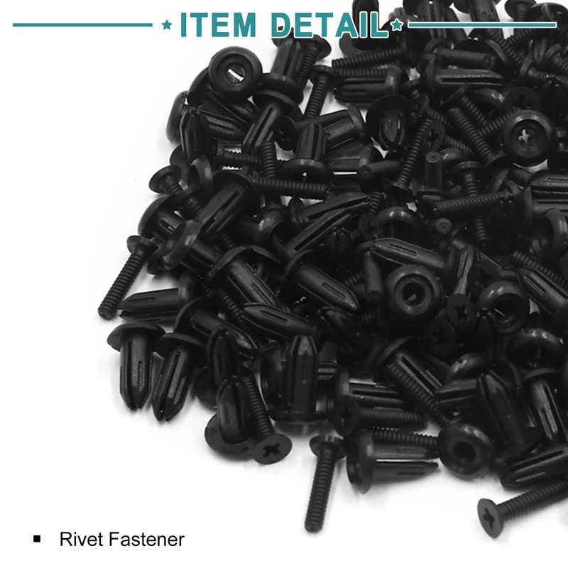 ACROPIX 100pcs Rivet Push Door Bumper Fastener Replacement for Car