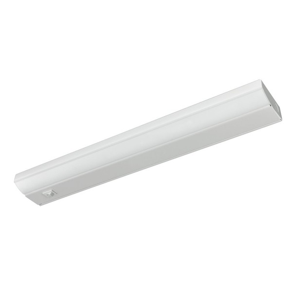 Ecolight UC1061-WH1-18LF0-E White 18" LED Direct Wire Undercabinet Bar Light, 18 Inch