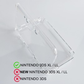 Bealuffe Clear Hard Case for 3DS XL, Transparent Protective Cover Crystal Shell for 3DS XL / LL Full Access to Buttons and Ports