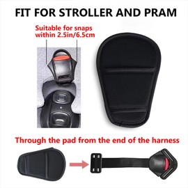 2 Piece Baby Stroller Car Seat Seat Belt Cushion Universal High Chair Crotch Belt Pads for Newborns Infants and Kids (Crotch Pads)