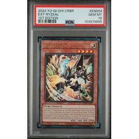 Yu Gi Oh! TCG, PSA Graded 10 GEM Mint, Ext Ryzeal 1St Edition #EN004, Crbr Crossover Breakers, Fully Encapsulated Bundle with Compatible Yu Gi Oh! Hard Sealed Case