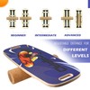 Surf Balance Board Trainer, Wobble Board with Adjustable Stoppers -4