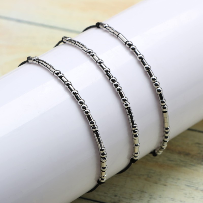 Matching Morse Code Bracelets for Couple Women Men Pinky Promise