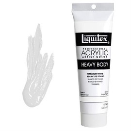 Liquitex Professional Heavy Body Acrylic Fine Pipe 128 ml. Series 1 – 432 White/Titanium
