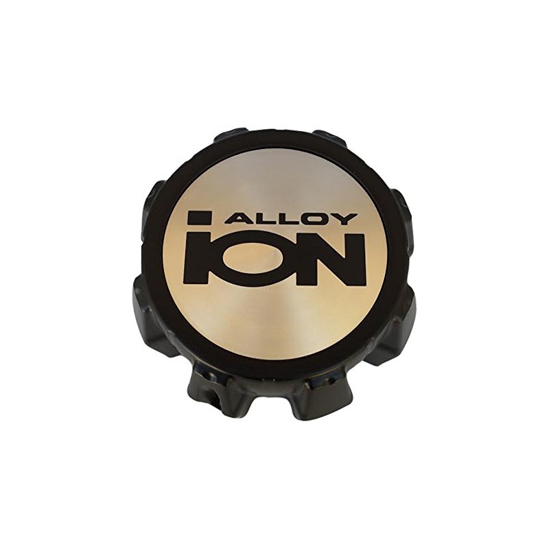 Ion Alloy C1018304B 81072012F-6 8 Lug Black Wheel Center Cap
