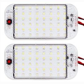 ANYPOWK 12V LED RV Lights with ON/Off Switch - 5W Daylight 500LM, Interior Lighting for RV Van Trailer Camper Boat - Pack of 2