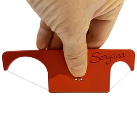 Pottery Trimming and Bevel Angle Multi-Tool for Handbuilding, Slab Work and Throwing with 45 and 30/60 Degree Angles and Easy Fasten Wire System (Red)