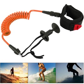 Keenso Bodyboard Leash, Surfingleash, Adjustable Surfboard Leash, Leg Rope, Protects Your Wrist (Orange)