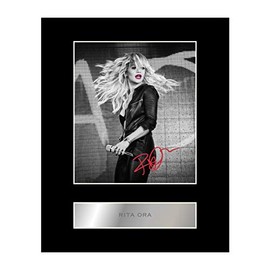Rita Ora Signed Mounted Photo Display #3