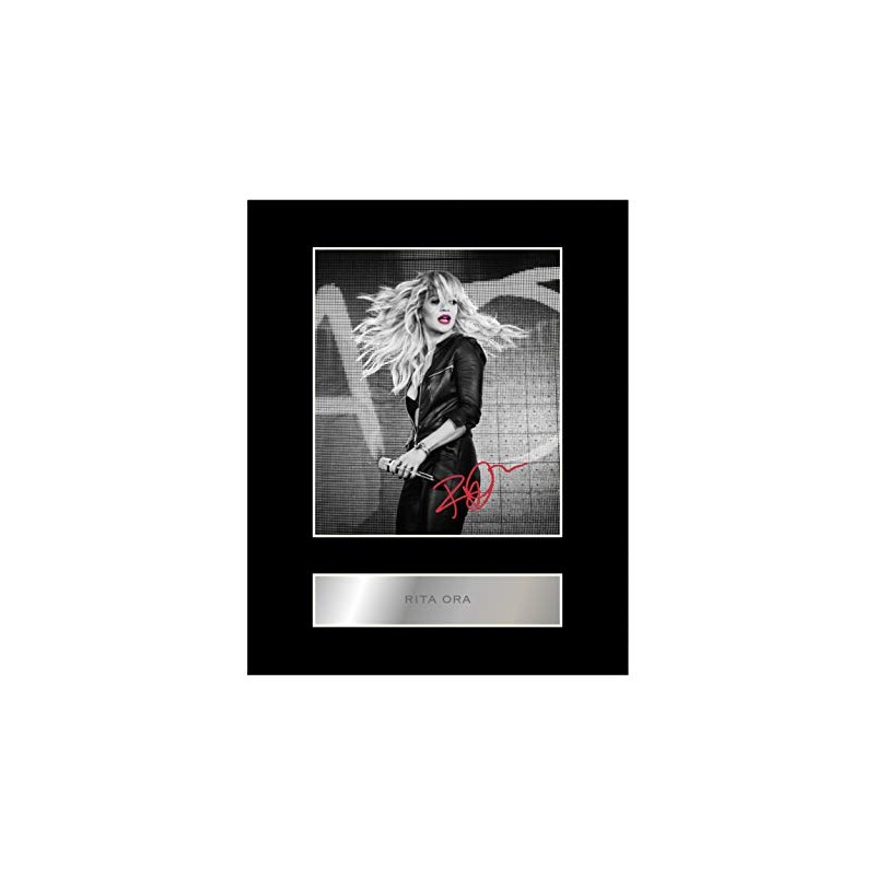Rita Ora Signed Mounted Photo Display #3