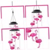 Happyyami Solar-Flamingo Solar Light for the Garden, Solar Wind Bell