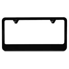 AutoStuff - Camisasca Wide Bottom Matte Black License Plate Frame