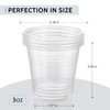 AOZITA 160 Pack 3 oz Clear Plastic Mouthwash Cups -
