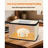 LIFVCNT Bread Proofing Box, Foldable Dough Proofer with Shelf, Adjustable