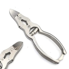 MuskalMed Professional Ingrown Toe Nail Cutters Clippers Pliers | Side Cutters Straight Curved | Beauty Gouges | Cuticle Pushers Skin Knife (Cantilever Cutter Silver)