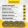 ifloortape DuraMark Yellow Outdoor Pavement Marking Tape, Flexible Polymer Rubber