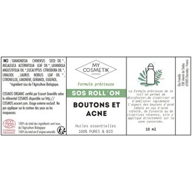 My Cosmetics SOS Roll-On Pimple and Acne Blend of Essential Oils 10 ml