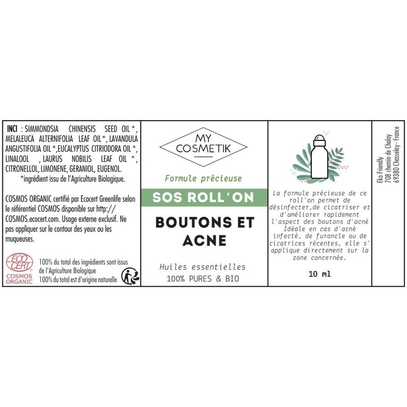 My Cosmetics SOS Roll-On Pimple and Acne Blend of Essential