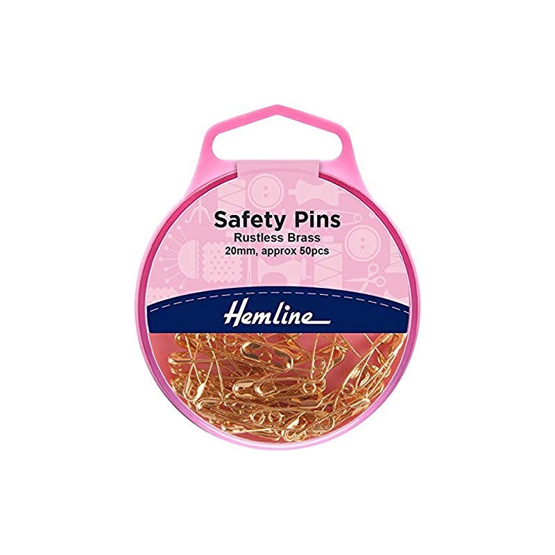 Safety Pins Brass 20mm