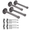 Rustic State Set of 4 Pipe Decor Industrial Shelf Brackets