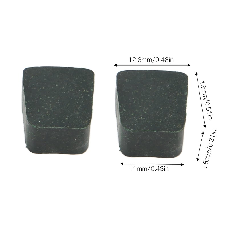15pcs Motorized Pads, ABS Square Shape Green Engine Pads Replacement