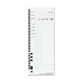 PYRAMID Time Card for Model 4000 Payroll Recorder, 3-1/2 x 8-1/2, 100 per Pack (Case of 6)