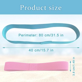 2 Pcs Beach Towel Bands, Elastic Sun Chair Clips Bands, Sunbed Straps Holders for Sun Loungers Pool Cruise Chairs, Beach Accessories for Family Travel