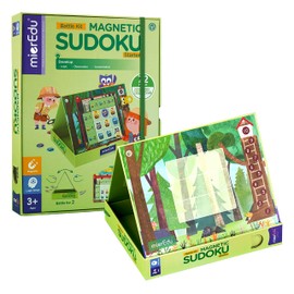 mierEdu Magnetic Sudoku - Duel Version - Beginners I Promotes Logic & Concentration I Also Ideal as a Travel Game for Children I Toy from 3 Years