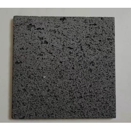 Volcanic stone cooking tiles, flat surface without grooves, 8" x 8", lava cooking stone pizza, meat, seafood and vegetables.Outdoor steak barbecue.Camping barbecue net, baking pan, grill